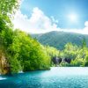 Waterfall in deep forest of Croatia , Wallpaper for walls - Image 2