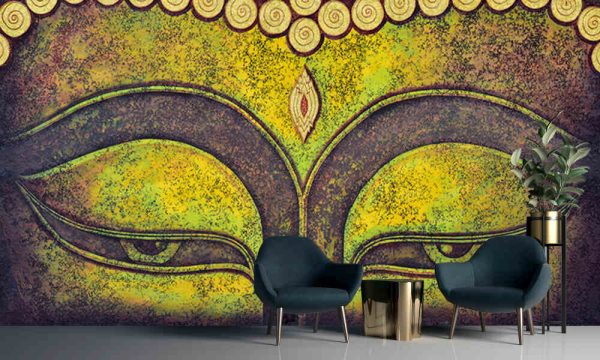 Buddha acrylic painting on canvas - Image 2