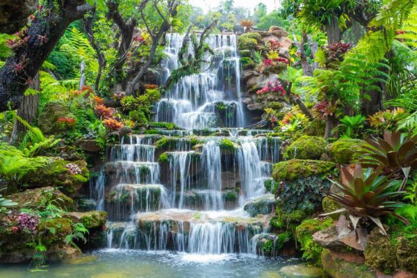 Waterfall in Thailand.View of waterfall in beautiful garden at sakon nakhon province,Thailand. - Image 2