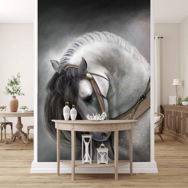 Painted white horse - Image 3