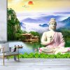 3d Buddha Wallpaper With Nature Background - Image 2