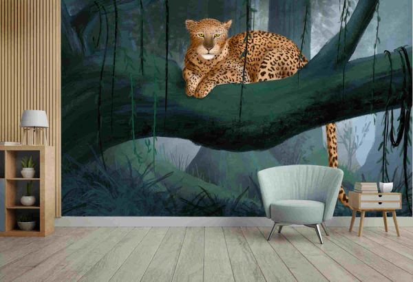 Isolated watercolour painting animals of lion on texture background