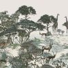 Safari Panorama Landscape Seamless Border - Image 3
