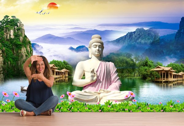 3d Buddha Wallpaper With Nature Background - Image 3