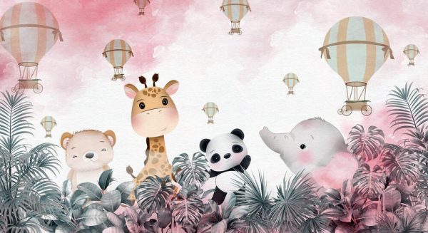Cute animals wallpaper for kids rooms - Image 2