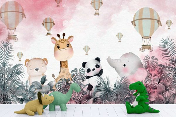 Cute animals wallpaper for kids rooms - Image 3