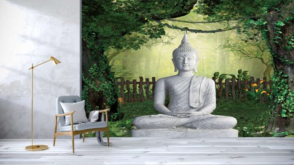 Buddha in forest - Image 3