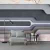 Modern Beautiful Geometric Marble Fashion Background Wall - Image 2