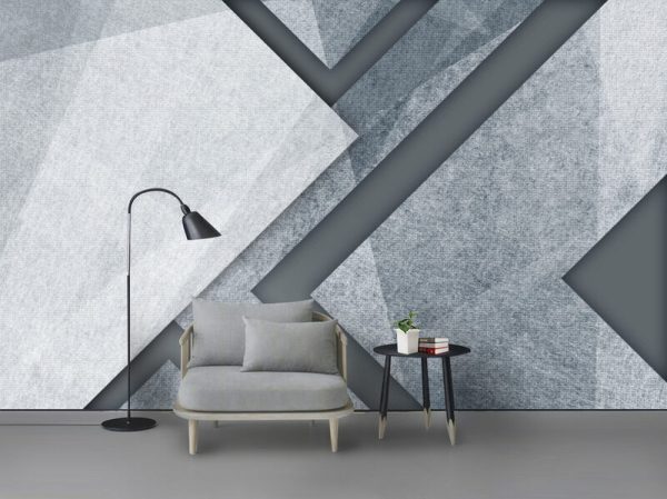 Creative Geometric Lines Modern Abstract Light Luxury Background Wall - Image 2