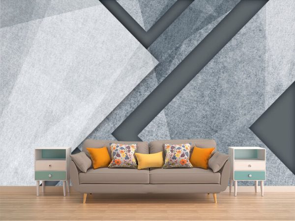 Creative Geometric Lines Modern Abstract Light Luxury Background Wall