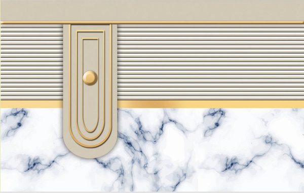New Modern Line Marble Geometric Background Wall - Image 3