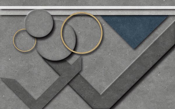 Modern New Style Geometric Art Background Wall - Image 3