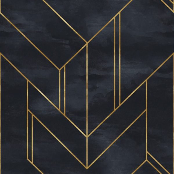 Seamless geometric pattern on paper texture. Art Deco background - Image 2