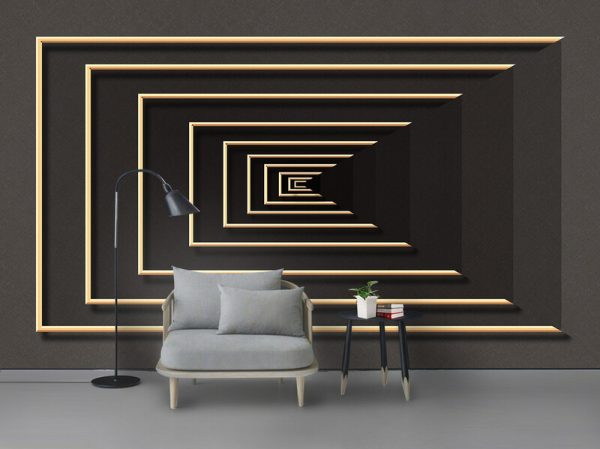 Modern Creative 3d Geometric Wrought Background Wall