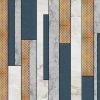 Modern Colour Block Mosaic Geometric Graphic Background Wall - Image 2