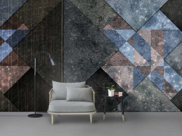 Modern Abstract Geometric Texture Background Wall - Image 2