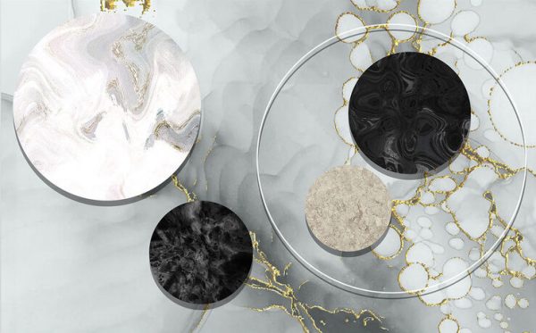 Geometric Modern Marble Texture Background Wall - Image 3