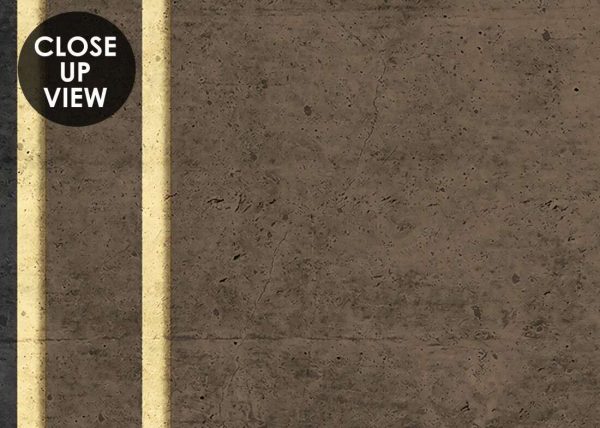 Grunge photo wallpaper with geometric abstraction on concrete background with gold elements. - Image 9