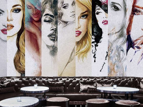 European And American Beauty Salon Tooling Background Wall Mural - Image 3
