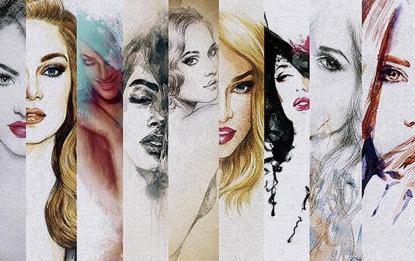 European And American Beauty Salon Tooling Background Wall Mural - Image 2