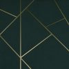 Modern Geometric Three-dimensional Golden Line Background Wall - Image 2