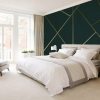 Modern Geometric Three-dimensional Golden Line Background Wall - Image 3