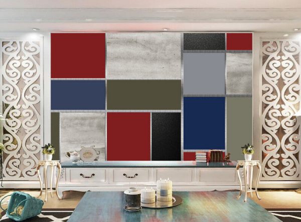 Modern Geometric Abstract Background Wall - Image 2