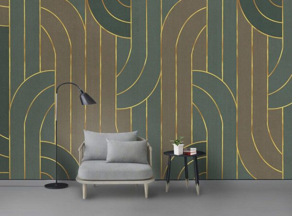 New Modern Geometric Abstract Line Texture Background Wall